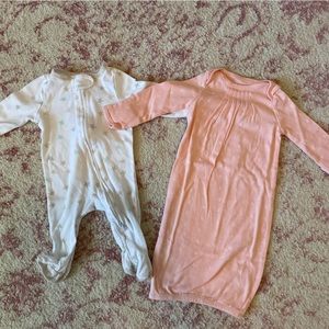 Size newborn baby girl pajamas